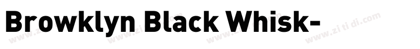 Browklyn Black Whisk字体转换